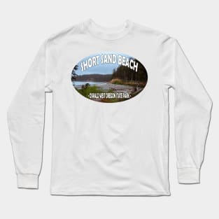 Short Sand Beach Oswald West State Park Oregon Long Sleeve T-Shirt